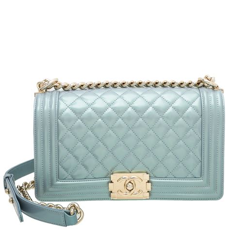 chanel patent metallic light blue flap|chanel flap pattern.